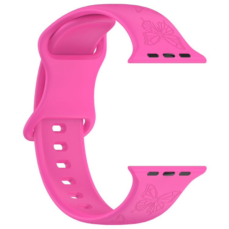 Vildt Godt Silikone Universal Rem passer til Apple Smartwatch - Pink#serie_10