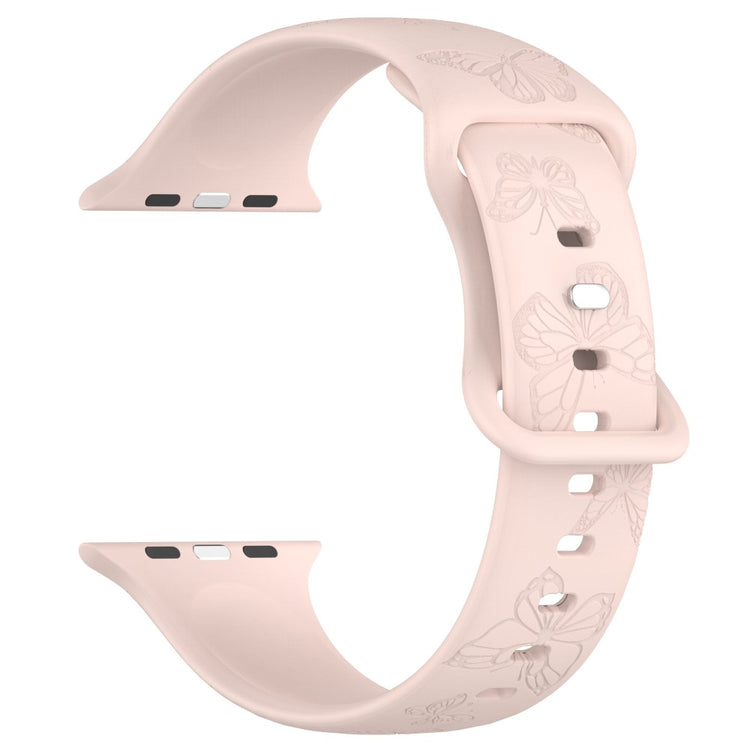 Vildt Godt Silikone Universal Rem passer til Apple Smartwatch - Pink#serie_11