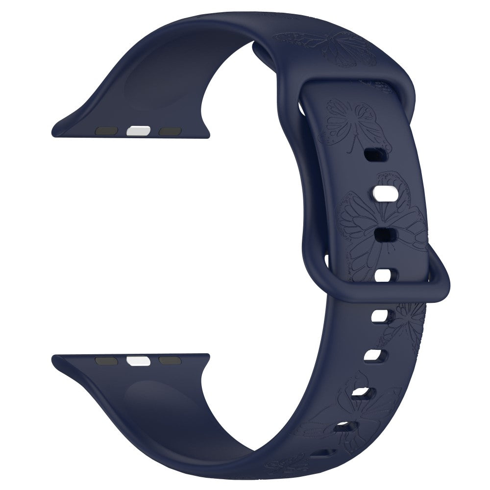 Vildt Godt Silikone Universal Rem passer til Apple Smartwatch - Blå#serie_12