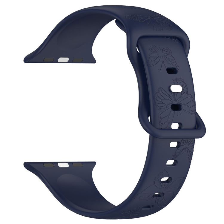 Vildt Godt Silikone Universal Rem passer til Apple Smartwatch - Blå#serie_12
