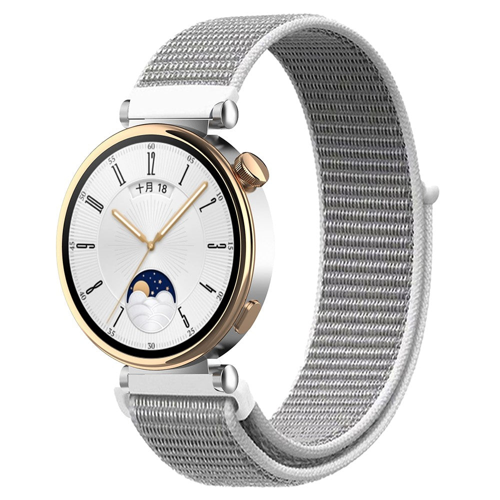 Huawei Watch GT 4 41mm / Garmin Venu 3S Watch Band 18mm Nylon Loop Adjustable Wrist Strap - Seashell#serie_6