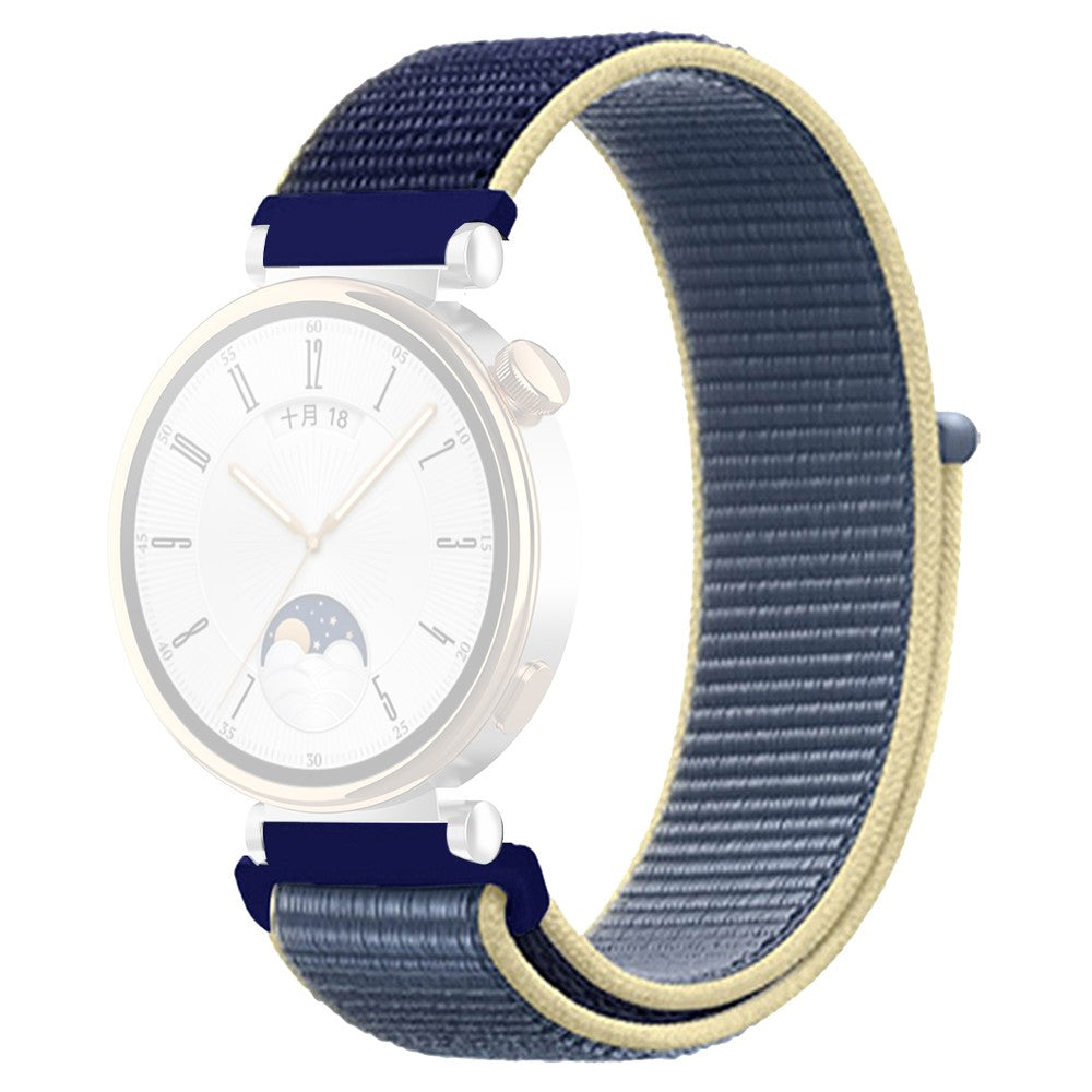 Huawei Watch GT 4 41mm / Garmin Venu 3S Watch Band 18mm Nylon Loop Adjustable Wrist Strap - Ice Ocean Blue#serie_14