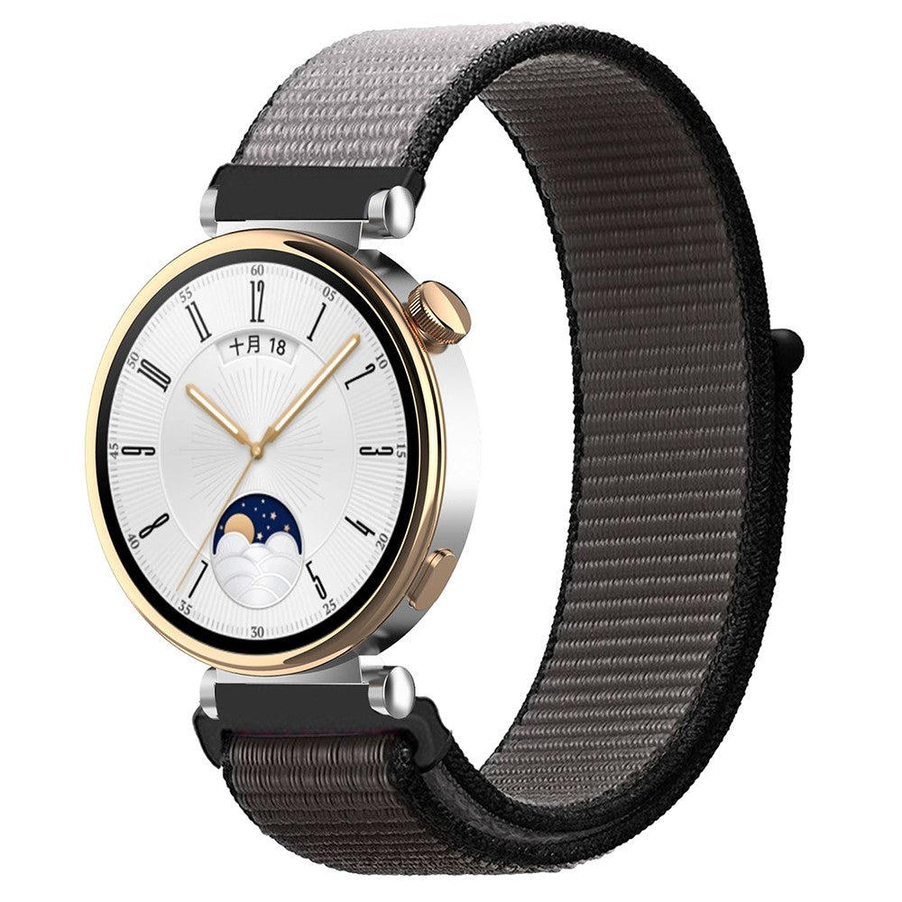 Huawei Watch GT 4 41mm / Garmin Venu 3S Watch Band 18mm Nylon Loop Adjustable Wrist Strap - Grey#serie_22