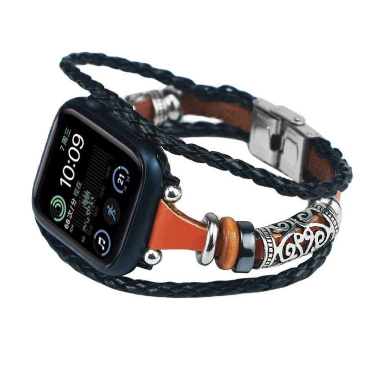 Rigtigt Kønt Kunstlæder Universal Rem passer til Apple Smartwatch - Brun#serie_2