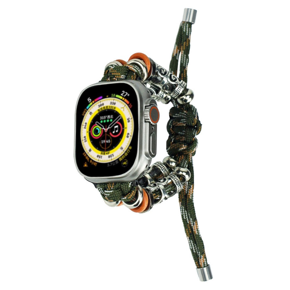 Sejt Nylon Universal Rem passer til Apple Smartwatch - Grøn#serie_5