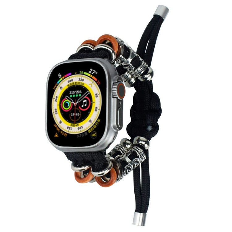 Super Elegant Nylon Universal Rem passer til Apple Smartwatch - Sort#serie_1