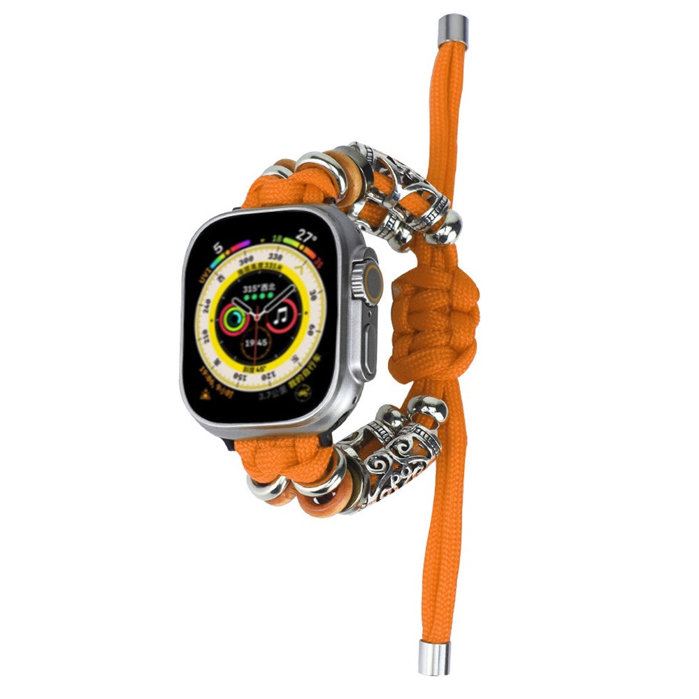 Super Elegant Nylon Universal Rem passer til Apple Smartwatch - Orange#serie_2