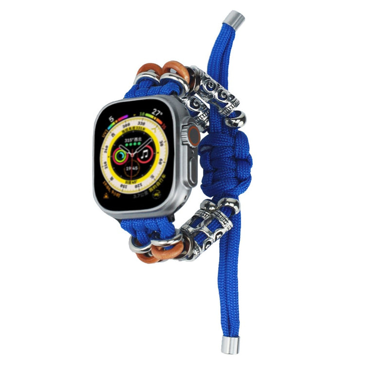 Super Elegant Nylon Universal Rem passer til Apple Smartwatch - Blå#serie_8
