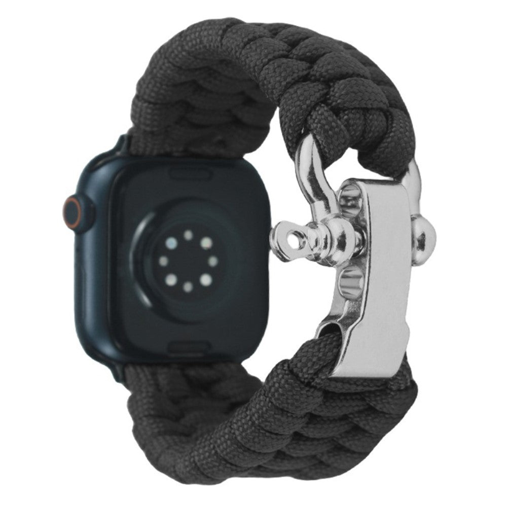 Helt Vildt Fint Nylon Universal Rem passer til Apple Smartwatch - Sort#serie_1