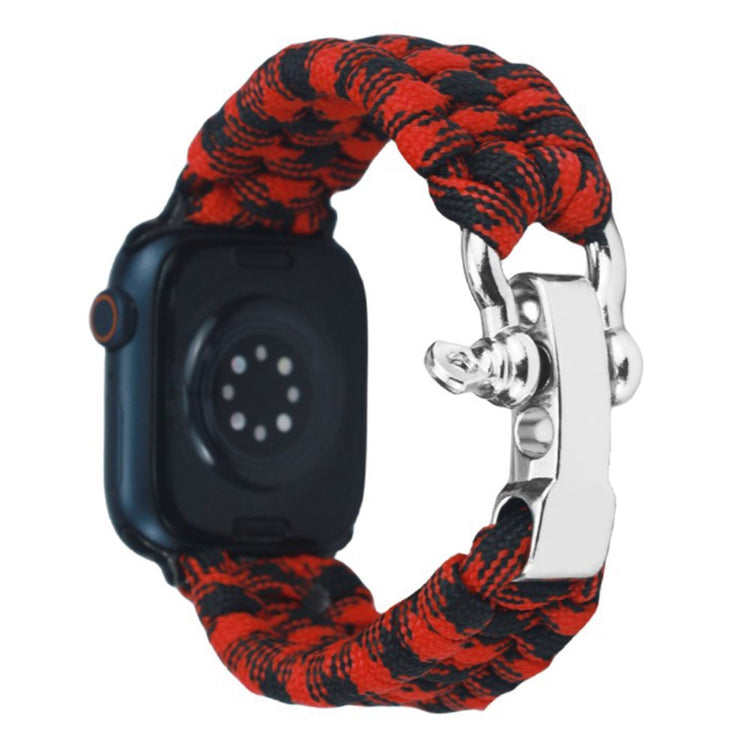Helt Vildt Fint Nylon Universal Rem passer til Apple Smartwatch - Rød#serie_3