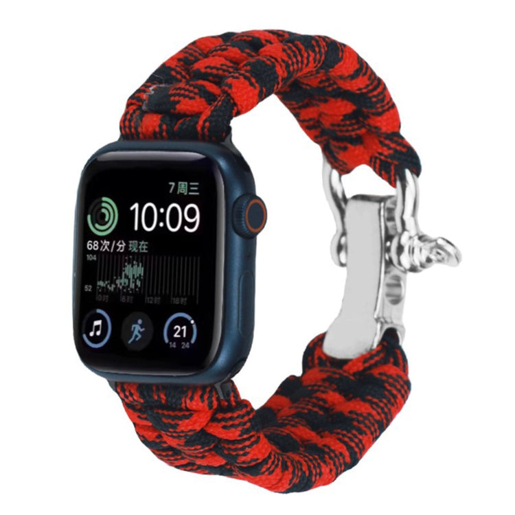 Helt Vildt Fint Nylon Universal Rem passer til Apple Smartwatch - Rød#serie_3