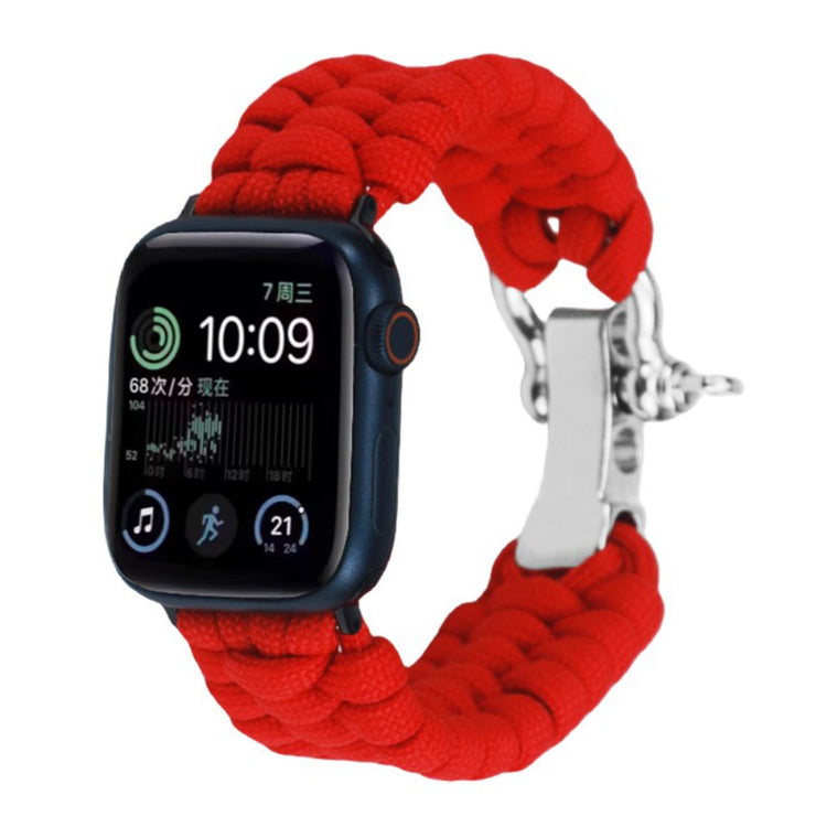 Helt Vildt Fint Nylon Universal Rem passer til Apple Smartwatch - Rød#serie_4