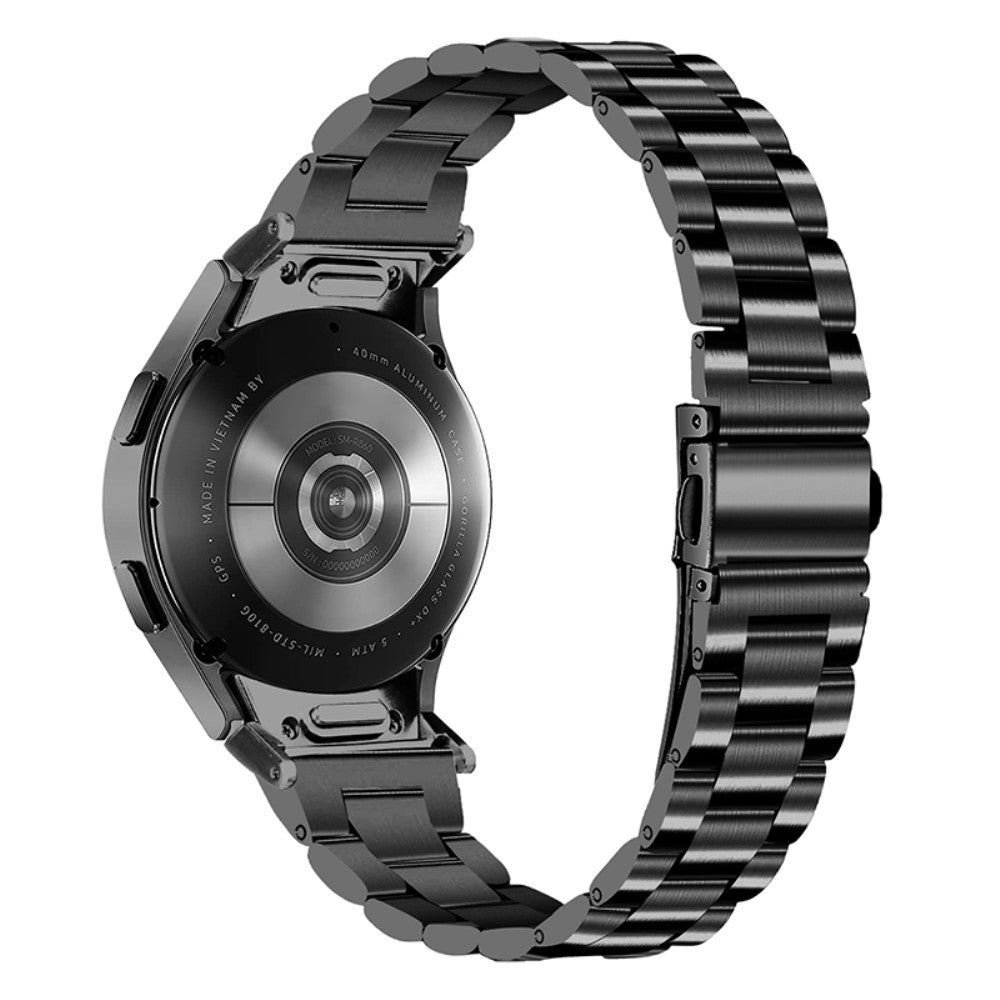 Rigtigt Sejt Metal Universal Rem passer til Samsung Smartwatch - Sort#serie_075