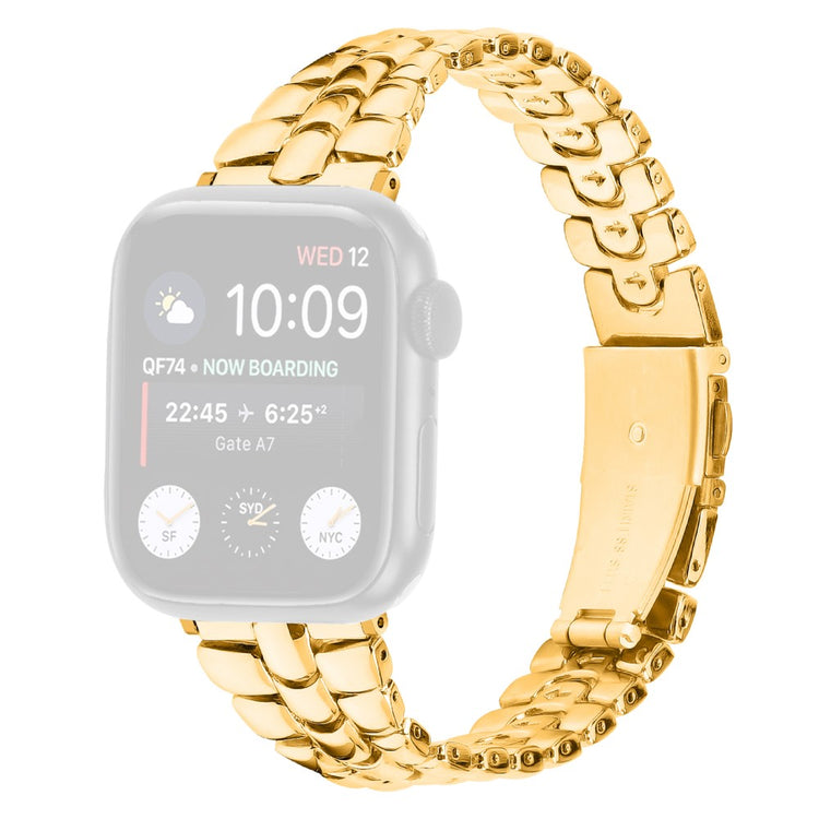 Helt Vildt Elegant Metal Universal Rem passer til Apple Smartwatch - Guld#serie_2