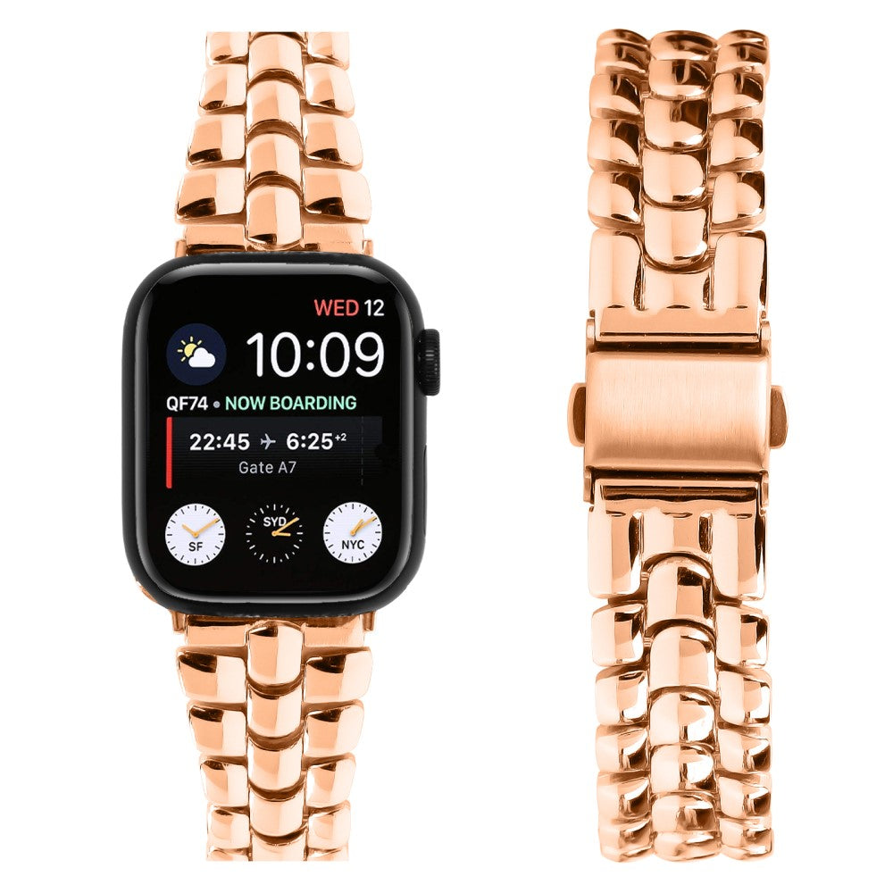 Helt Vildt Elegant Metal Universal Rem passer til Apple Smartwatch - Pink#serie_3