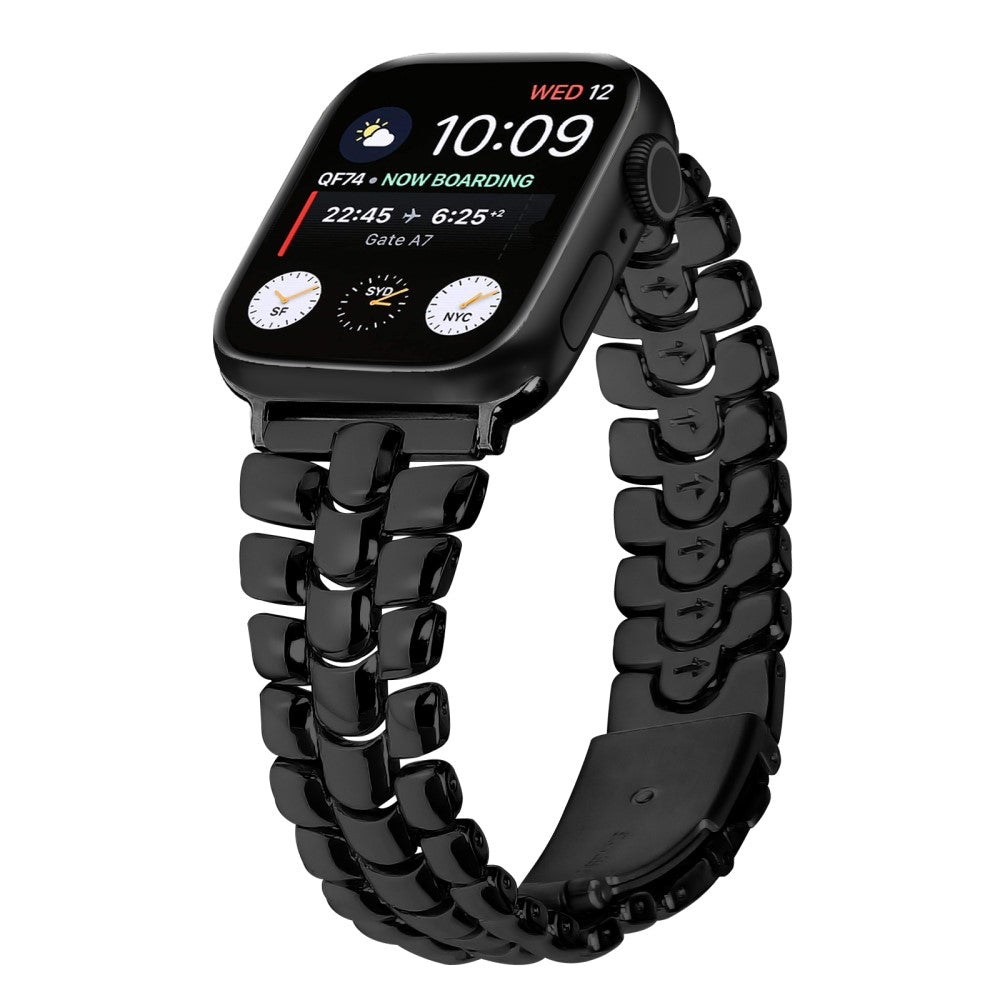Helt Vildt Cool Metal Universal Rem passer til Apple Smartwatch - Sort#serie_2