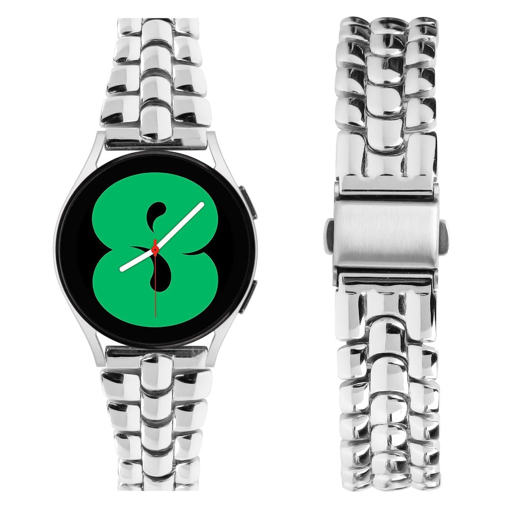 Stilfuld Metal Rem passer til Garmin Vivomove / Garmin Vivomove HR - Sølv#serie_1