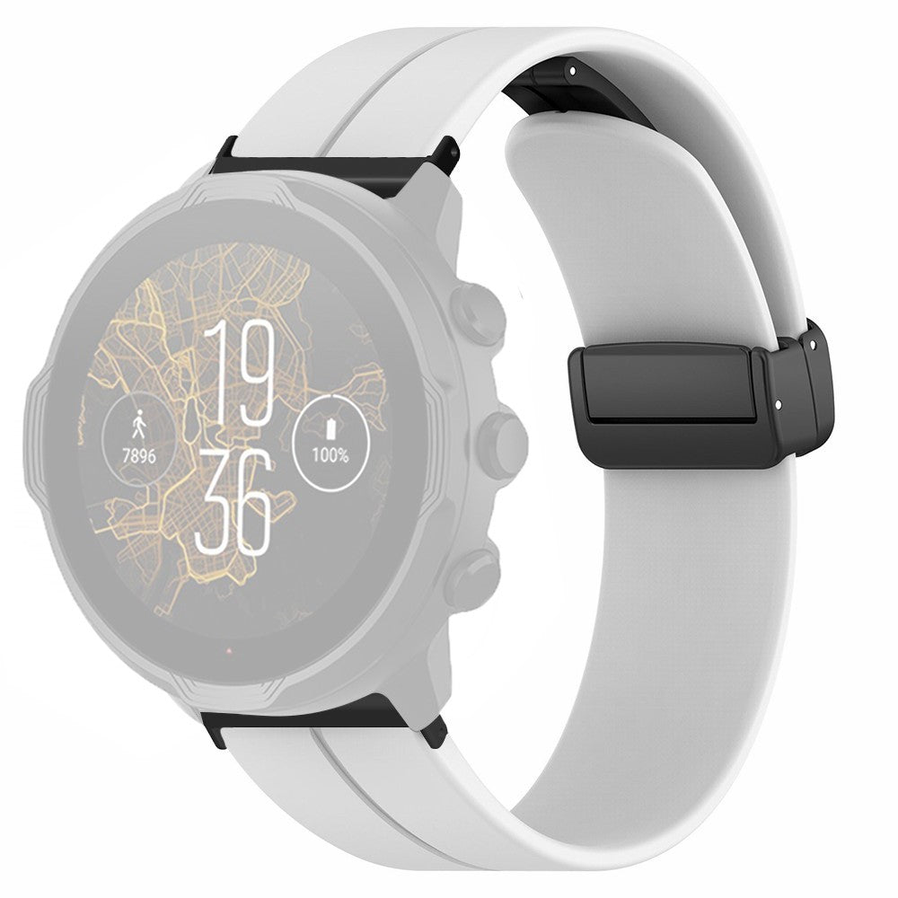 Kønt Silikone Universal Rem passer til Smartwatch - Hvid#serie_1