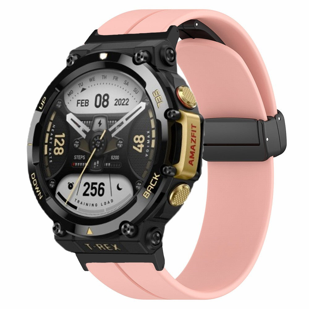 Super Elegant Silikone Rem passer til Amazfit T-Rex 2 - Pink#serie_3