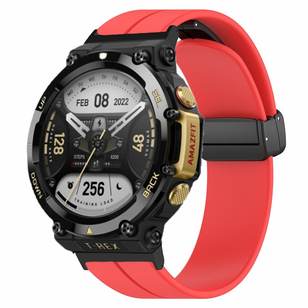 Super Elegant Silikone Rem passer til Amazfit T-Rex 2 - Rød#serie_6