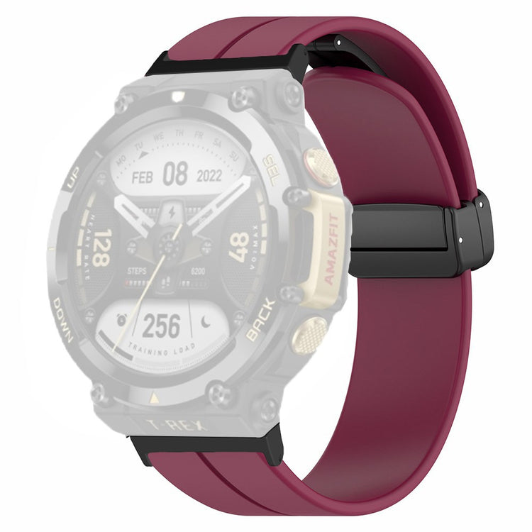 Super Elegant Silikone Rem passer til Amazfit T-Rex 2 - Rød#serie_8