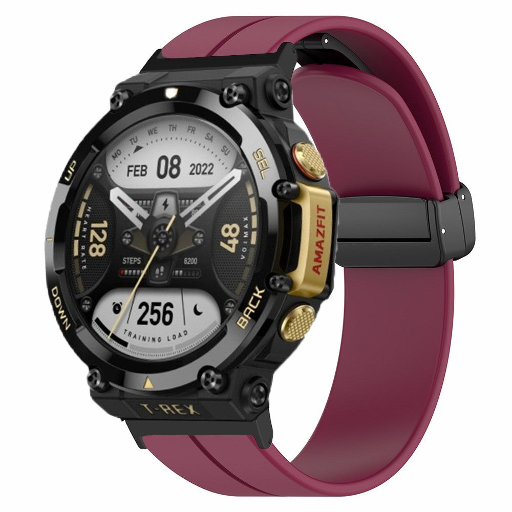 Super Elegant Silikone Rem passer til Amazfit T-Rex 2 - Rød#serie_8