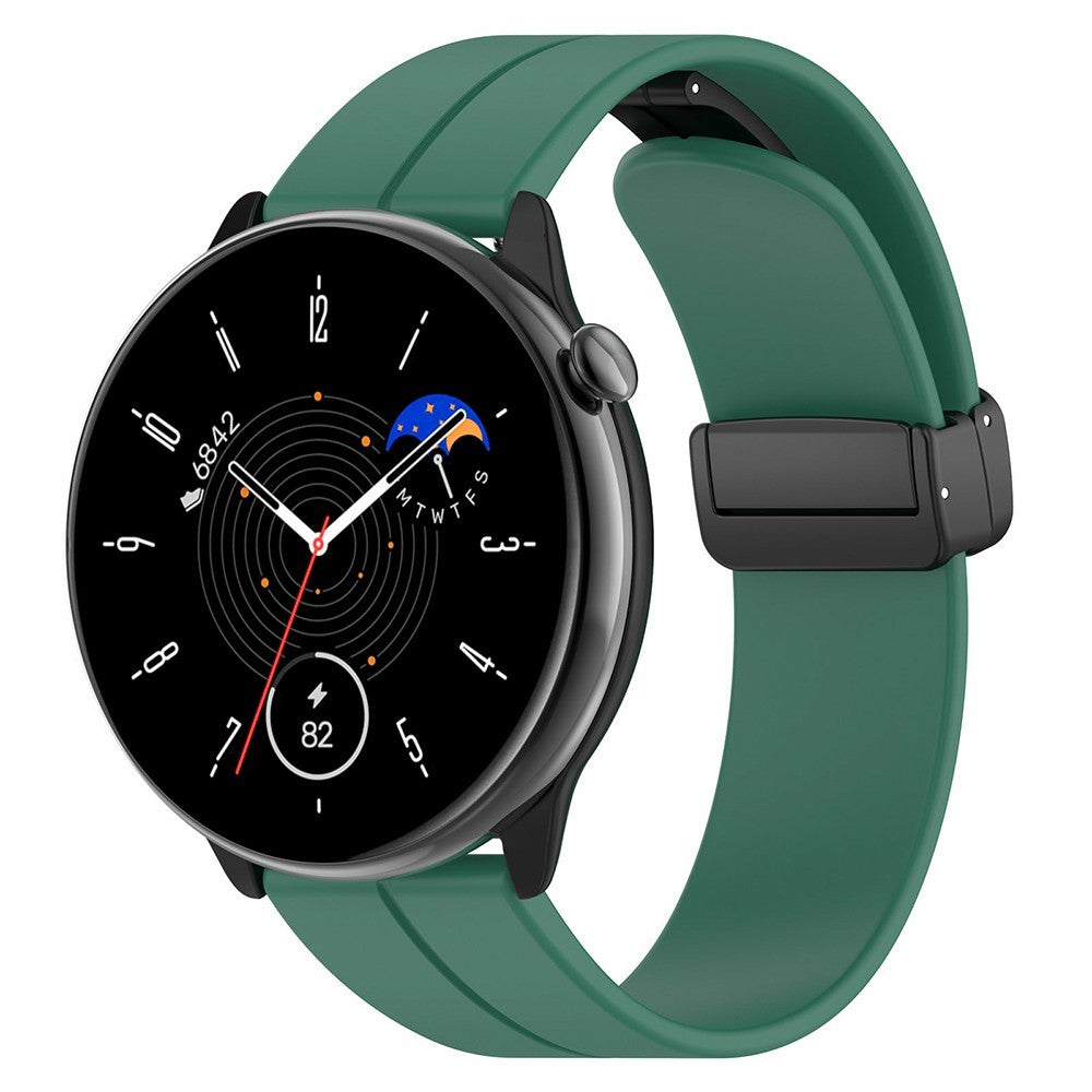 Meget Nydelig Silikone Universal Rem passer til Amazfit Smartwatch - Grøn#serie_9