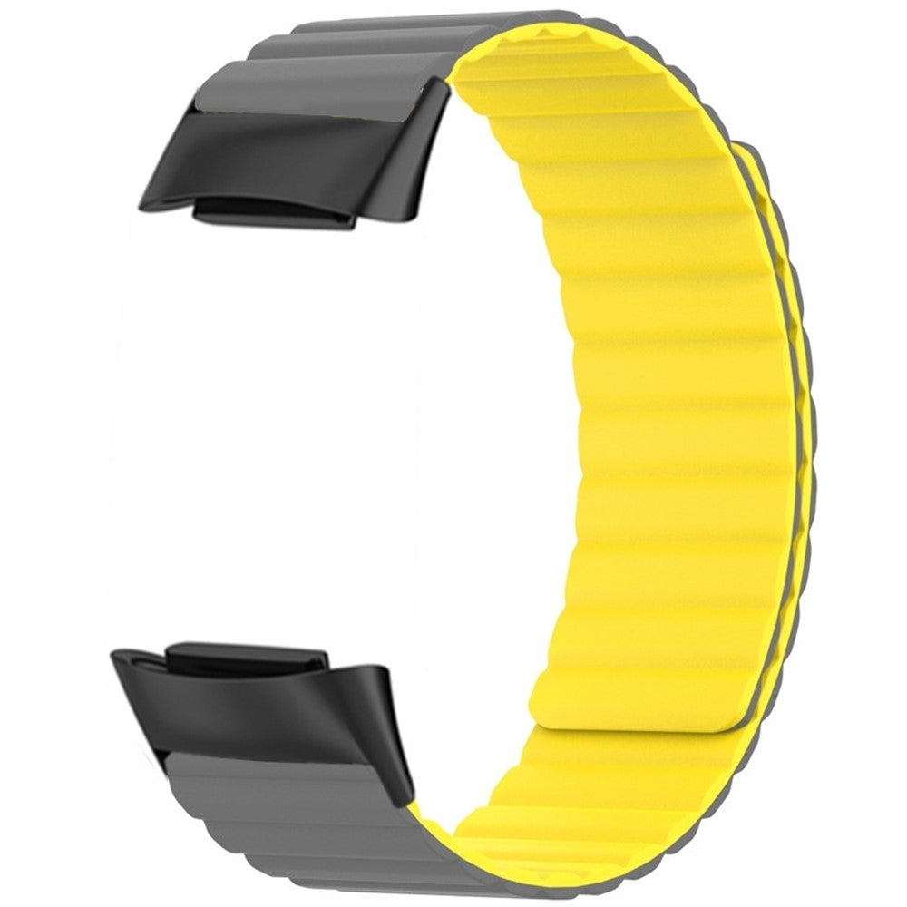 Silikone Universal Rem passer til Fitbit Charge 6 / Fitbit Charge 5 - Gul#serie_6