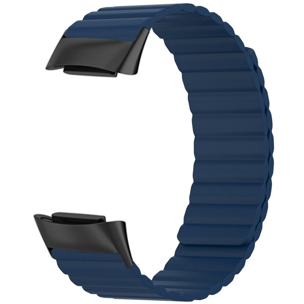 Silikone Universal Rem passer til Fitbit Charge 6 / Fitbit Charge 5 - Blå#serie_8