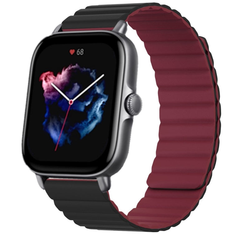 Mega Godt Silikone Universal Rem passer til Amazfit Smartwatch - Rød#serie_3