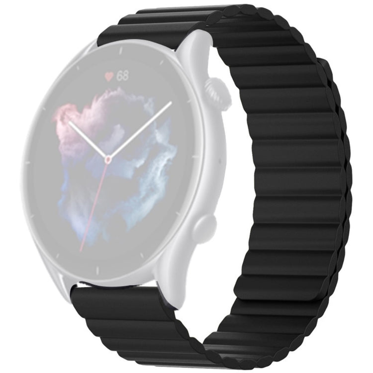 Rigtigt Smuk Silikone Universal Rem passer til Amazfit Smartwatch - Sort#serie_4