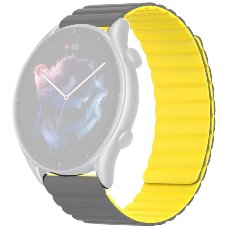Rigtigt Smuk Silikone Universal Rem passer til Amazfit Smartwatch - Gul#serie_6