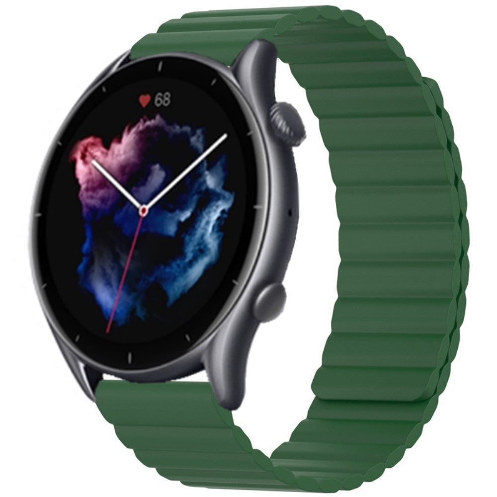 Rigtigt Smuk Silikone Universal Rem passer til Amazfit Smartwatch - Grøn#serie_7