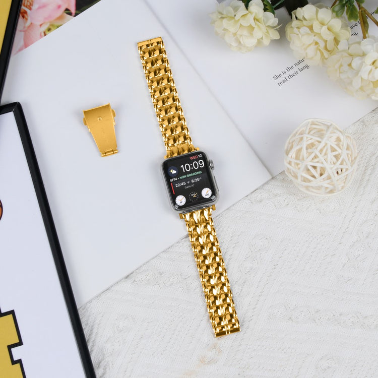 Vildt Skøn Metal Universal Rem passer til Apple Smartwatch - Guld#serie_2
