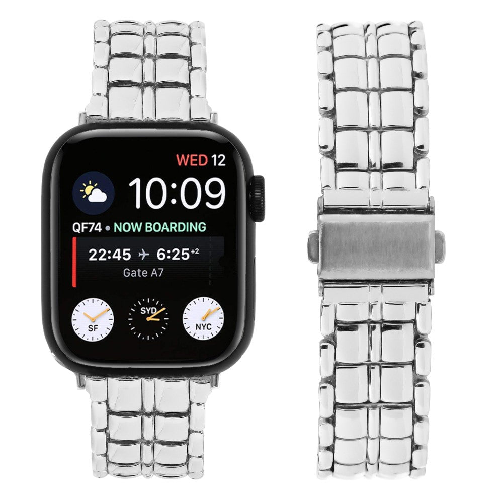 Vildt Skøn Metal Universal Rem passer til Apple Smartwatch - Sølv#serie_4