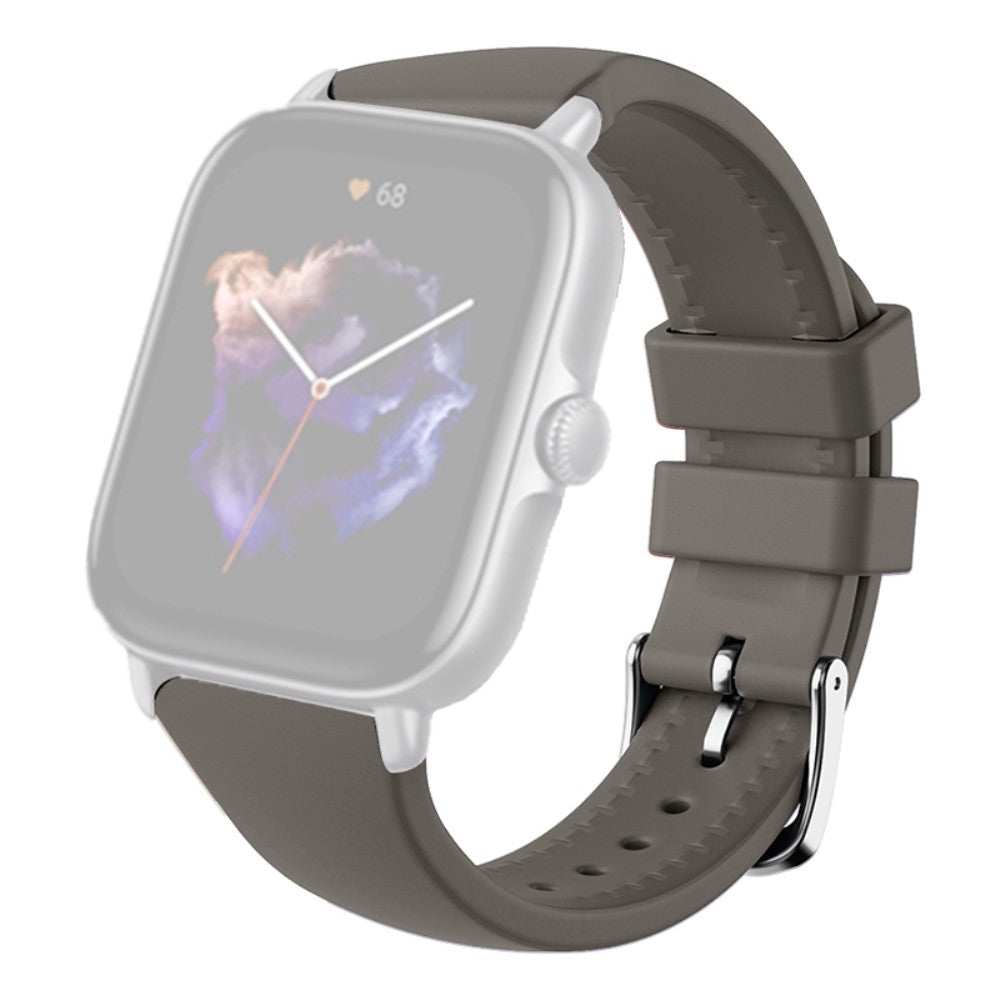 Rigtigt Godt Silikone Universal Rem passer til Amazfit Smartwatch - Sølv#serie_1