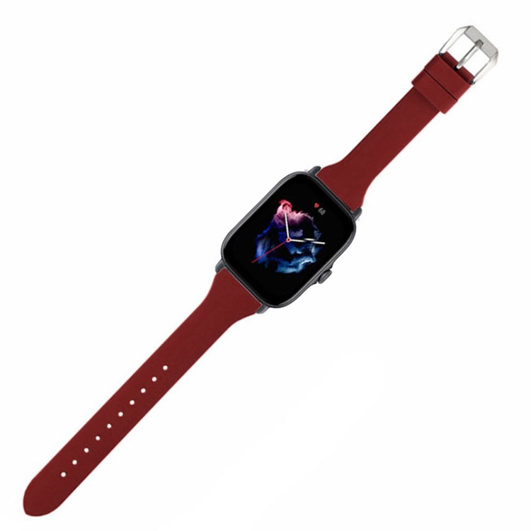Rigtigt Godt Silikone Universal Rem passer til Amazfit Smartwatch - Rød#serie_4