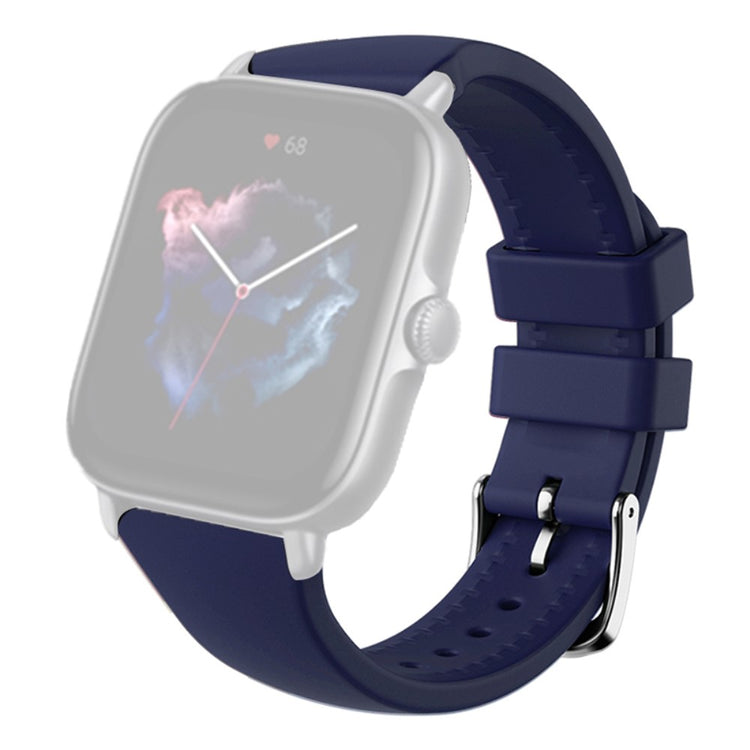 Rigtigt Godt Silikone Universal Rem passer til Amazfit Smartwatch - Blå#serie_7
