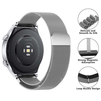 Meget Godt Metal Universal Rem passer til Smartwatch - Sølv#serie_6