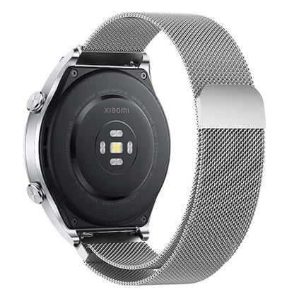 KALEBOL KLB-ML-001 Samsung Galaxy Watch6 / Garmin Venu Sq / Huawei Watch GT 4 41mm Metal Watch Strap 20mm Milanese Magnetic Watch Band - Silver#serie_2