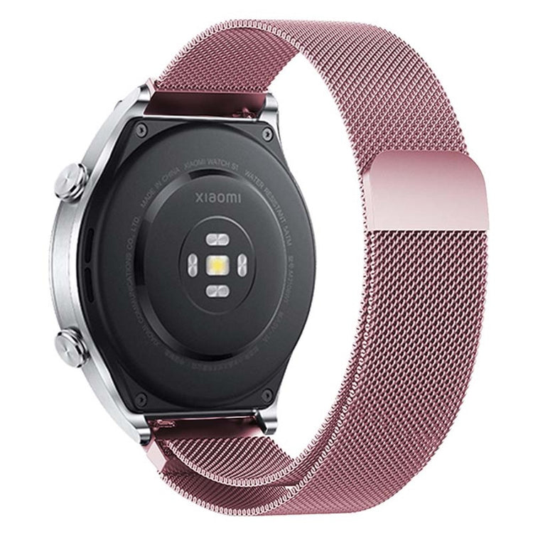 Meget Pænt Metal Universal Rem passer til Smartwatch - Pink#serie_7