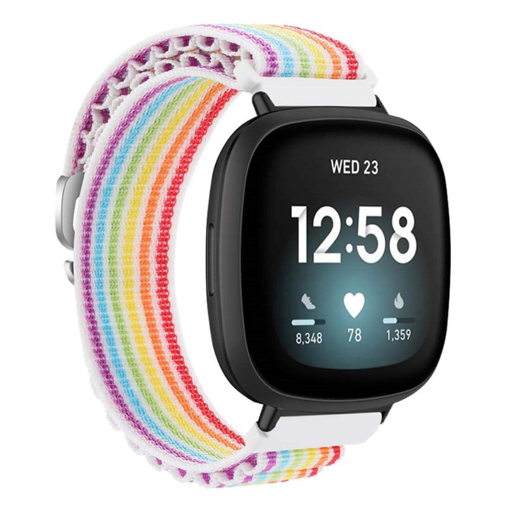 Super Godt Nylon Universal Rem passer til Fitbit Smartwatch - Flerfarvet#serie_1