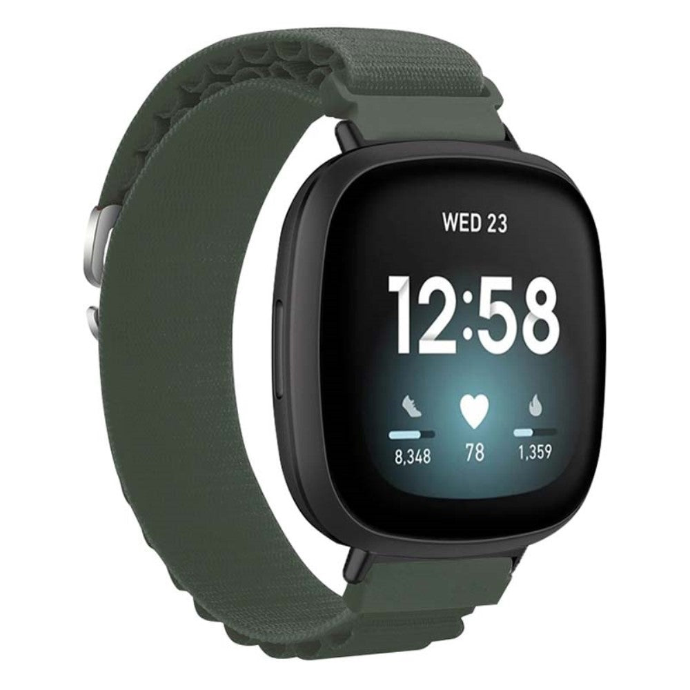 Super Godt Nylon Universal Rem passer til Fitbit Smartwatch - Grøn#serie_2