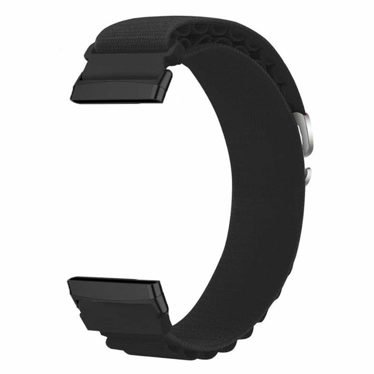 Super Godt Nylon Universal Rem passer til Fitbit Smartwatch - Sort#serie_5