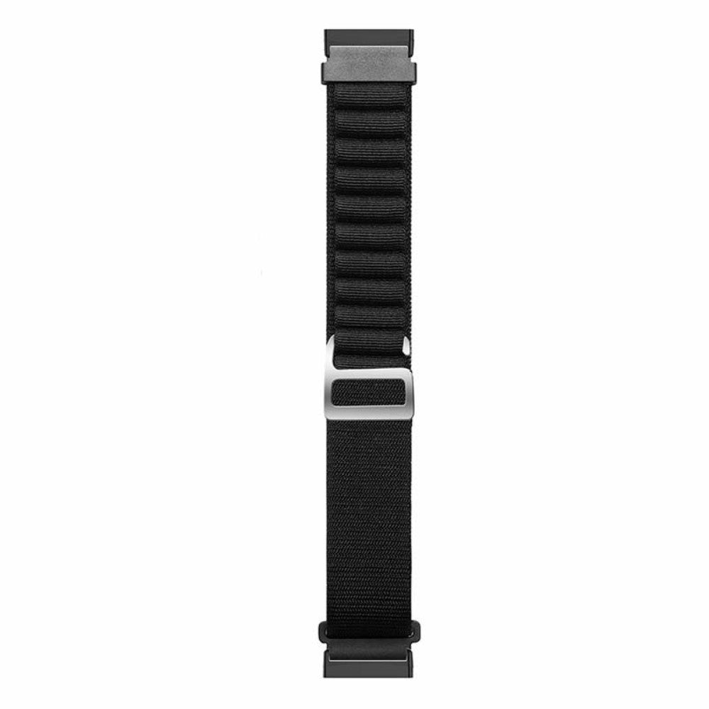 Super Godt Nylon Universal Rem passer til Fitbit Smartwatch - Sort#serie_5