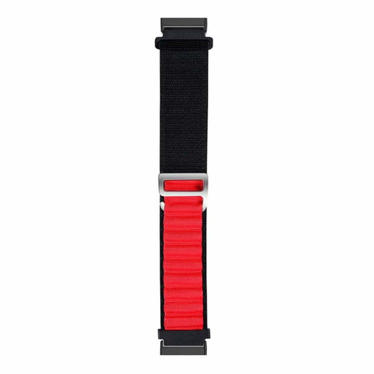 Super Godt Nylon Universal Rem passer til Fitbit Smartwatch - Rød#serie_6