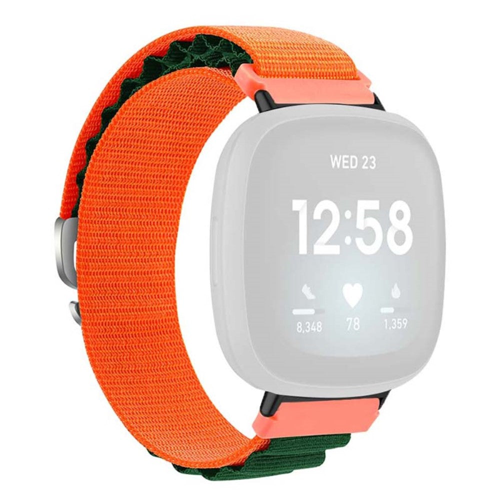 Super Godt Nylon Universal Rem passer til Fitbit Smartwatch - Orange#serie_8