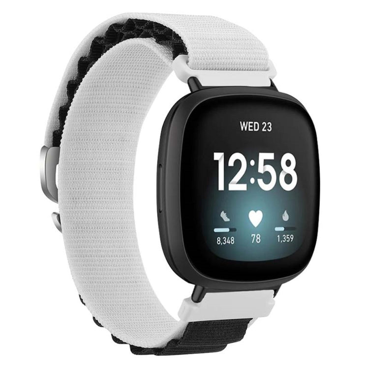 Super Godt Nylon Universal Rem passer til Fitbit Smartwatch - Hvid#serie_10