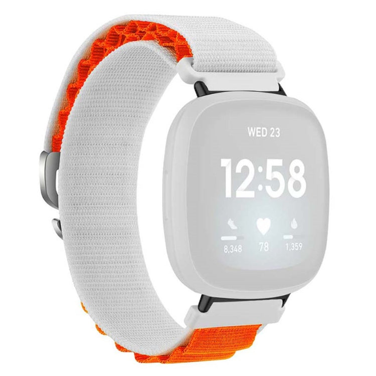 Super Godt Nylon Universal Rem passer til Fitbit Smartwatch - Orange#serie_11