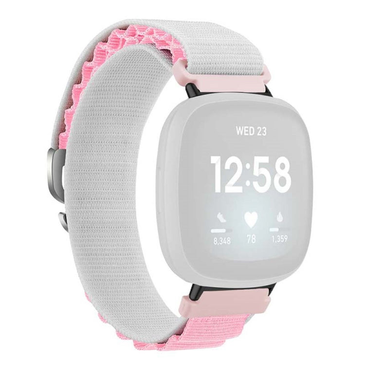 Super Godt Nylon Universal Rem passer til Fitbit Smartwatch - Pink#serie_12